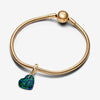 Pandora Bedel Opalescent Groen Hart 763348C01