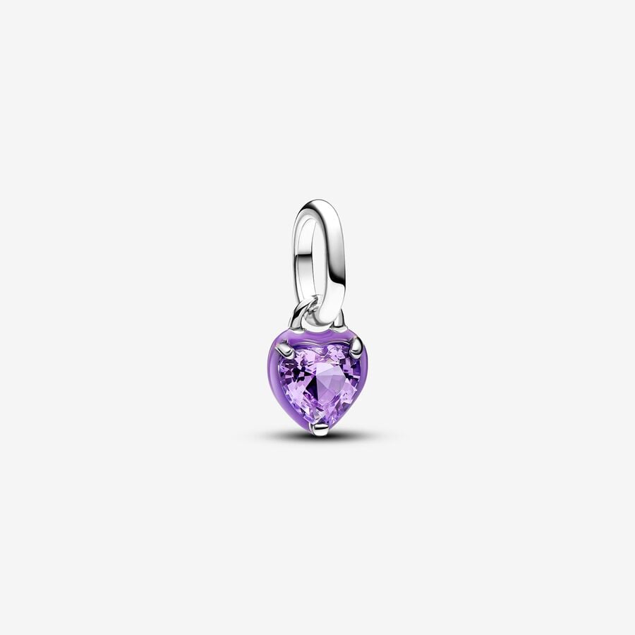Pandora Bedel Paarse Chakra Hart 793042C04
