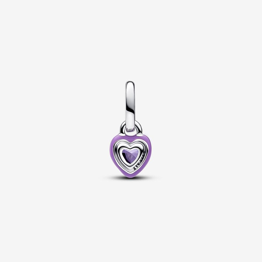 Pandora Bedel Paarse Chakra Hart 793042C04