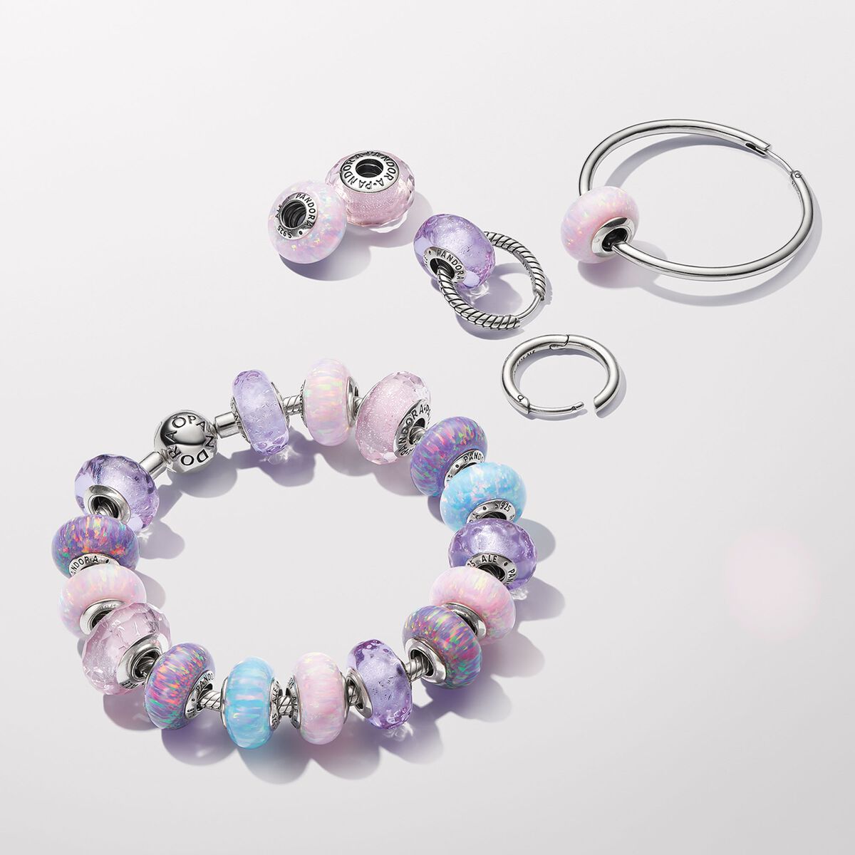 Pandora Bedel Roze Muranoglas 791650