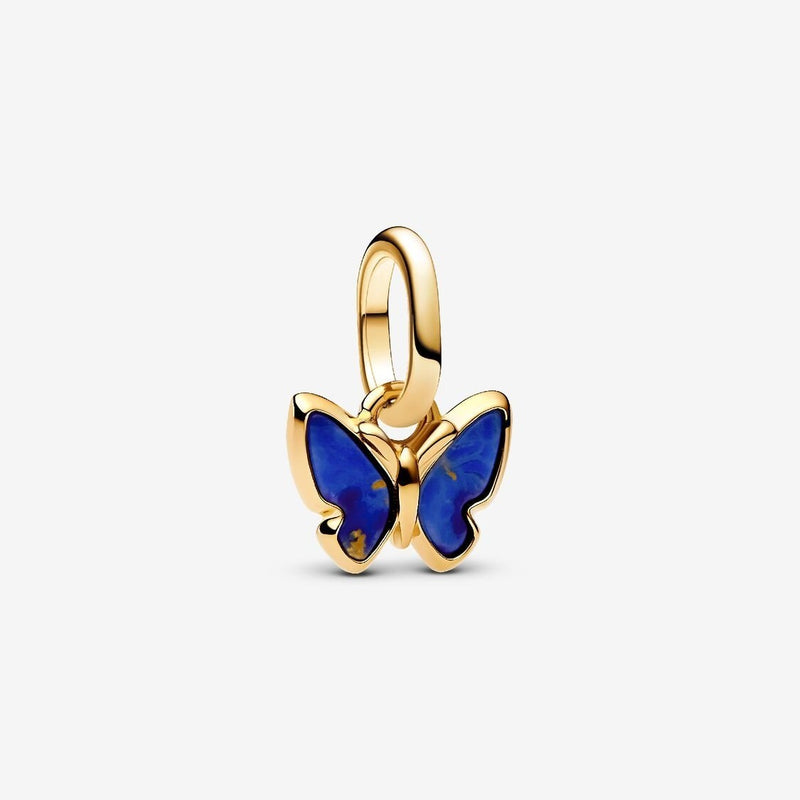 Pandora Bedel Synthetische Lapis Lazuli Vlinder 763825C01 - Juwelier van Dam