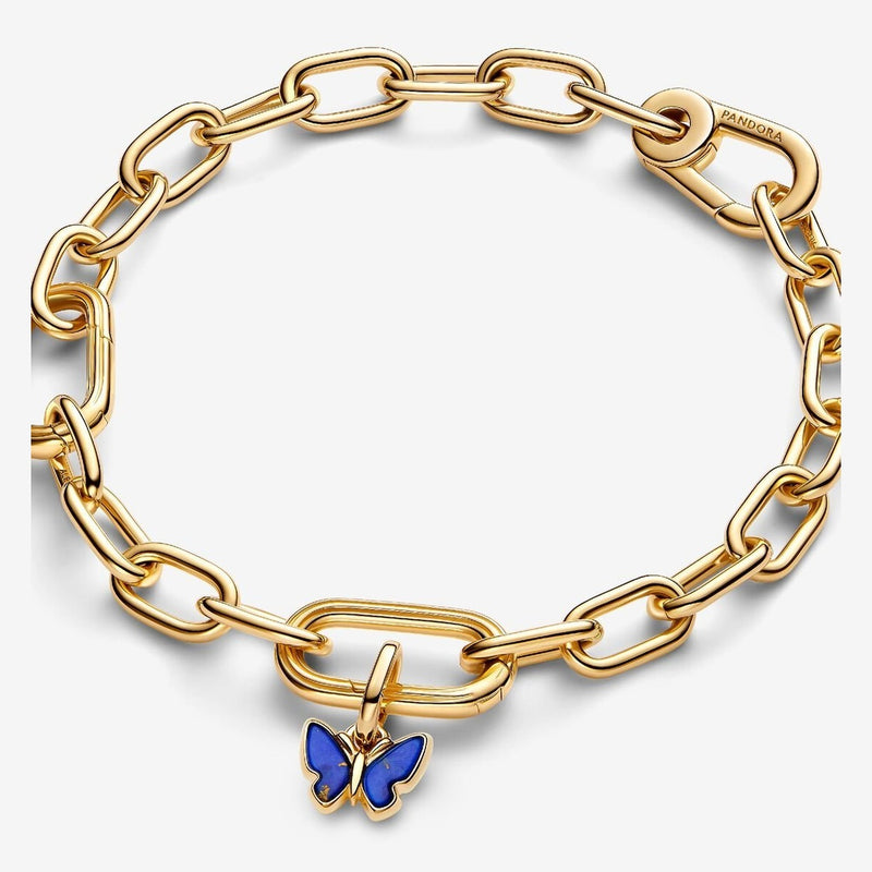 Pandora Bedel Synthetische Lapis Lazuli Vlinder 763825C01 - Juwelier van Dam