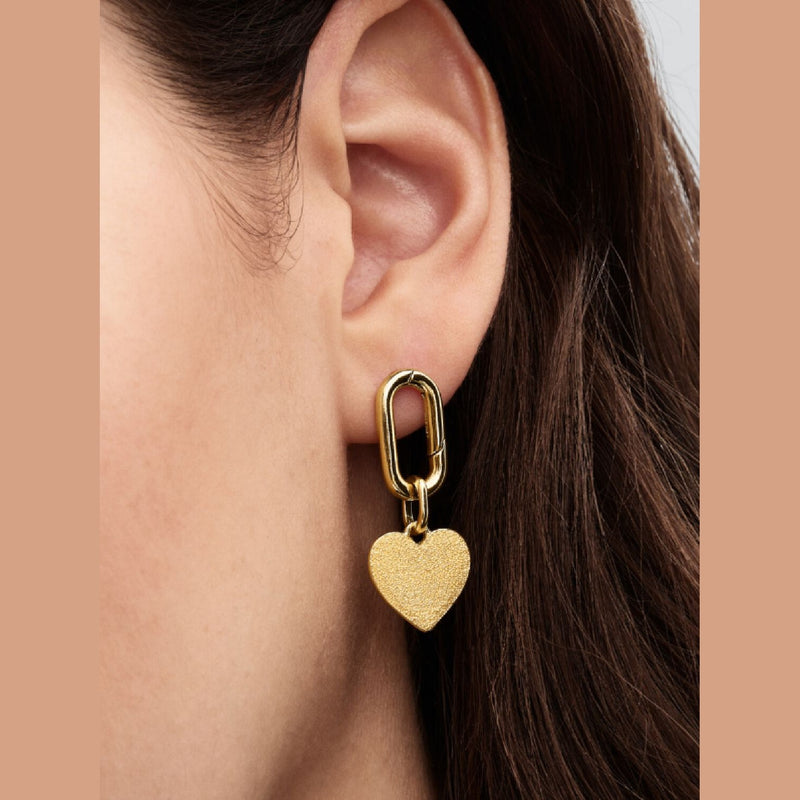 Pandora Bedel Textuur Hart 763824C00 - Juwelier van Dam