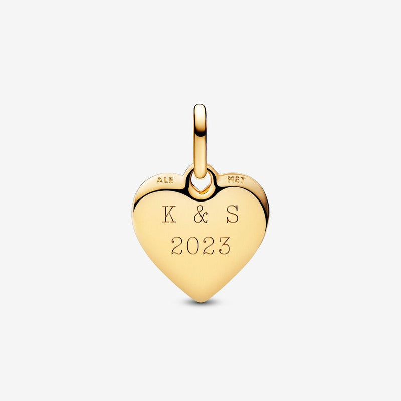 Pandora Bedel Textuur Hart 763824C00 - Juwelier van Dam