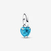 Pandora Bedel Turkoois Hart 793827C01 - Juwelier van Dam