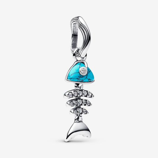 Pandora Bedel Turkoois Visgraat 793894C01 - Juwelier van Dam