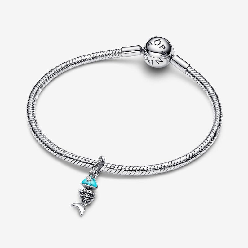Pandora Bedel Turkoois Visgraat 793894C01 - Juwelier van Dam