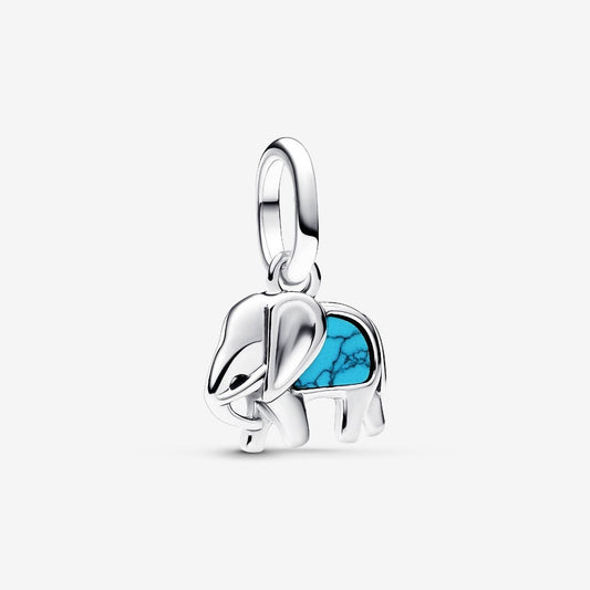 Pandora Bedel Turquoise Olifant 793858C01 - Juwelier van Dam