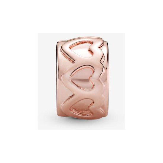 Pandora Clip Bedel Rose Harten 781978