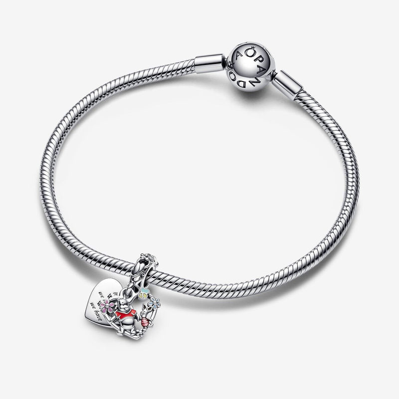 Pandora Disney Winnie the Pooh & Piglet Dubbele Hangende Bedel 792214C01