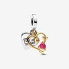 Pandora Dubbele Bedel Graveerbaar Hart en Pijl 763622C01