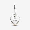 Pandora Dubbele Bedel Graveerbaar met Diamant 763237C01