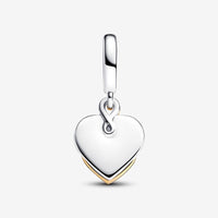 Pandora Dubbele Bedel Graveerbaar met Diamant 763237C01