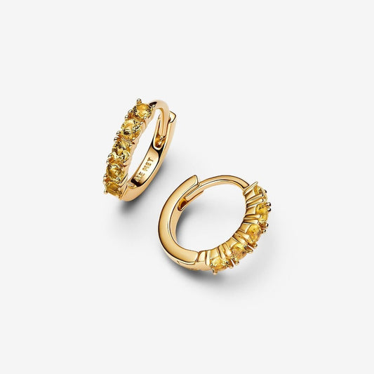 Pandora Gele Huggies Oorringen 263849C01 - Juwelier van Dam