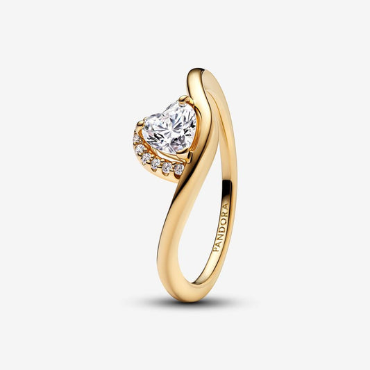 Pandora Golvende Hart Ring 163660C01 - 52