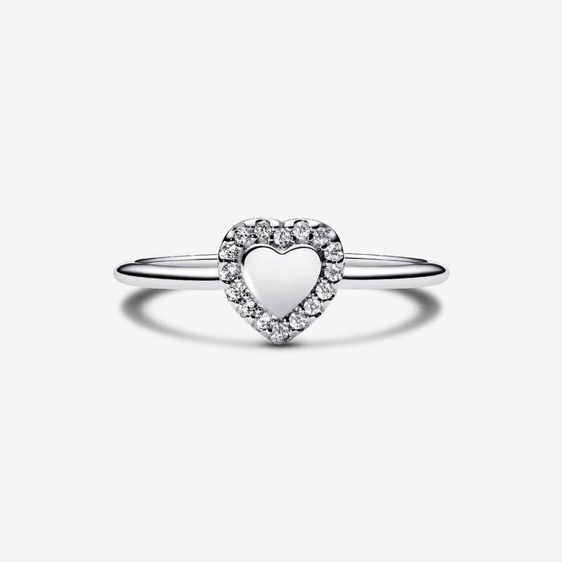 Pandora Hart Halo Ring 193801C01 - 54