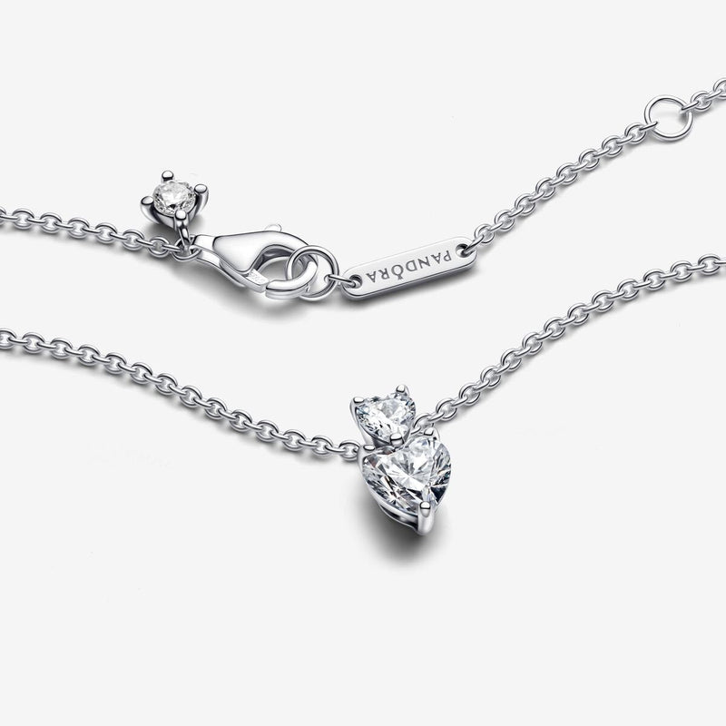 Pandora Ketting met Dubbel Hart Bedel 391229C01 - 45