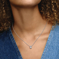 Pandora Ketting met Dubbel Hart Bedel 391229C01 - 45