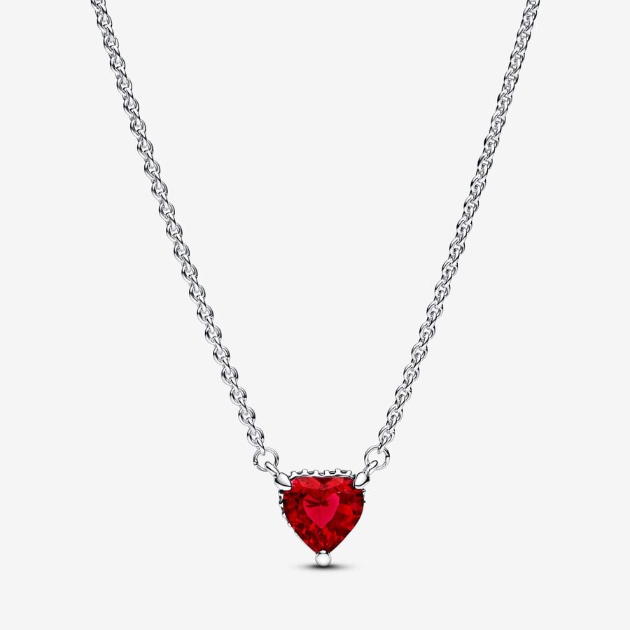 Pandora Ketting met Hartvormige Halo Bedel 392542C01 - 45