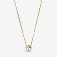 Pandora Ketting met Ronde Halo Hanger 361174C01 - 45