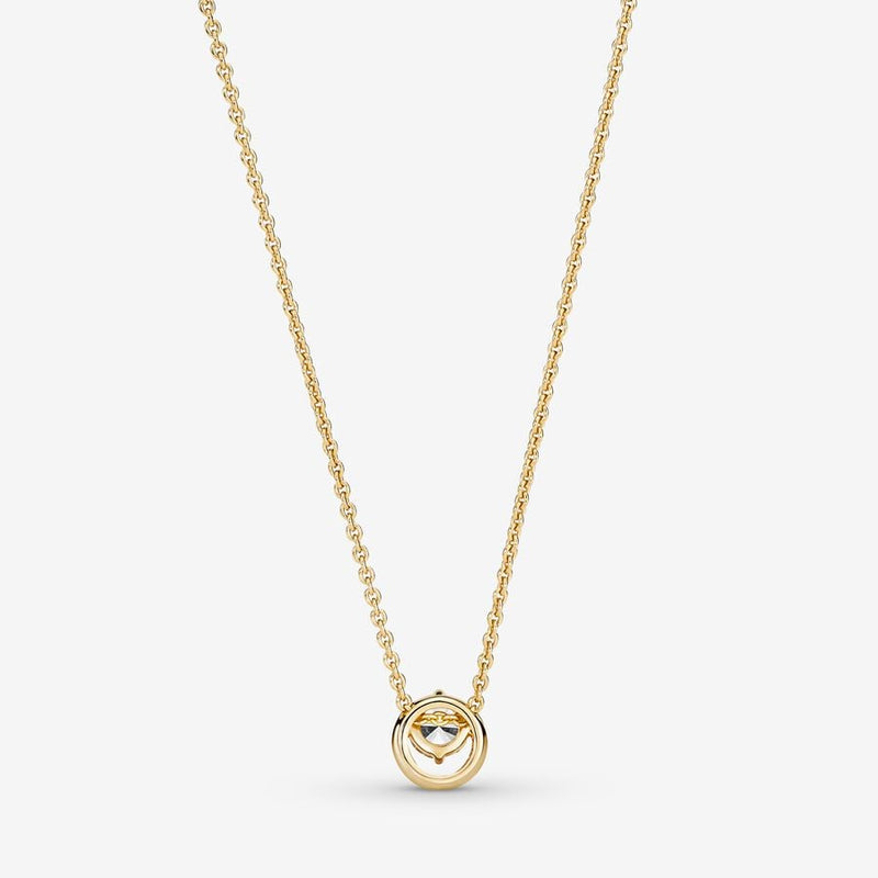 Pandora Ketting met Ronde Halo Hanger 361174C01 - 45