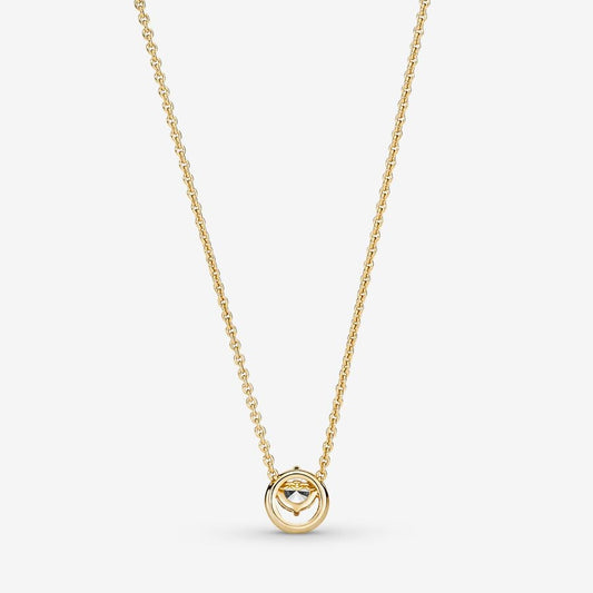 Pandora Ketting met Ronde Halo Hanger 361174C01 - 45