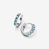 Pandora Lichtblauwe Huggies Oorringen 293849C01 - Juwelier van Dam