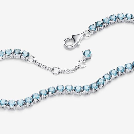 Pandora Lichtblauwe Tennisarmband 591469C03 - 18 - Juwelier van Dam
