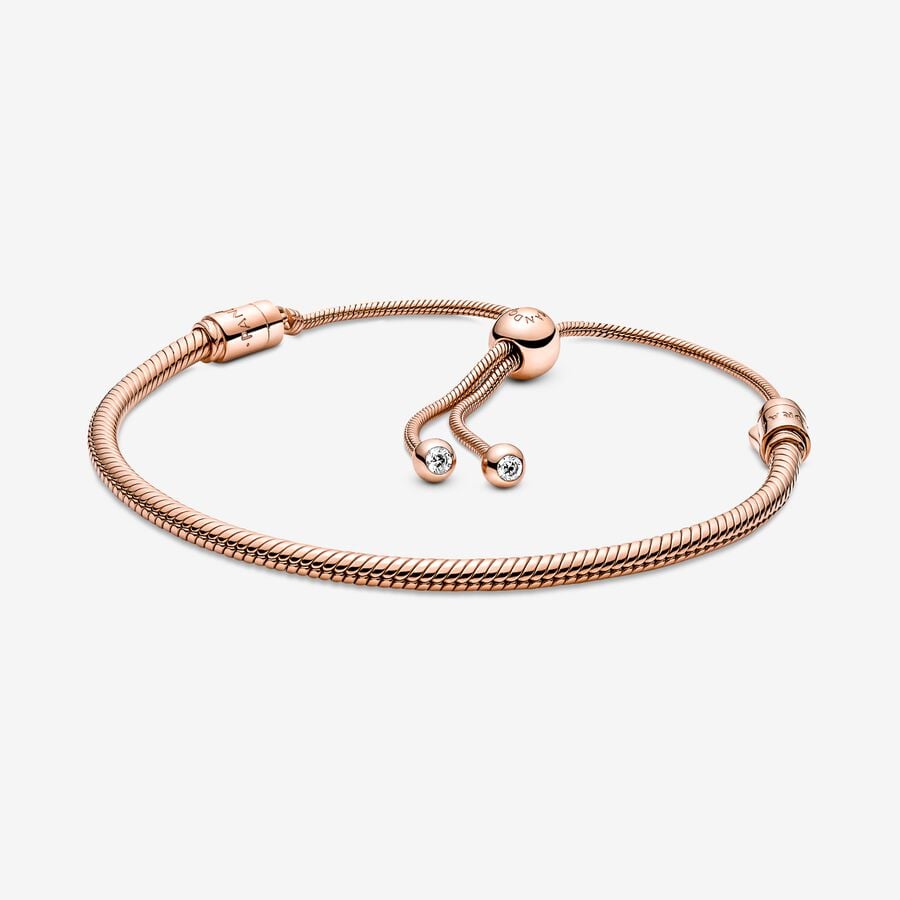 Pandora Moments Slangenschakel Armband Schuifsluiting 589652C01 - 2