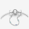 Pandora Moments Veiligheidsketting Drie Blauwe Stenen 791688C01 - 05