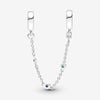 Pandora Moments Veiligheidsketting Drie Blauwe Stenen 791688C01 - 05