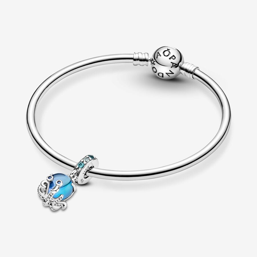 Pandora Murano Glass Cute Octopus Dangle Charm 791694C01
