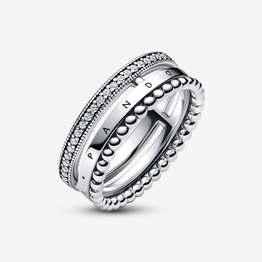 Pandora Pavé & Kralenring 192312C01 - 54