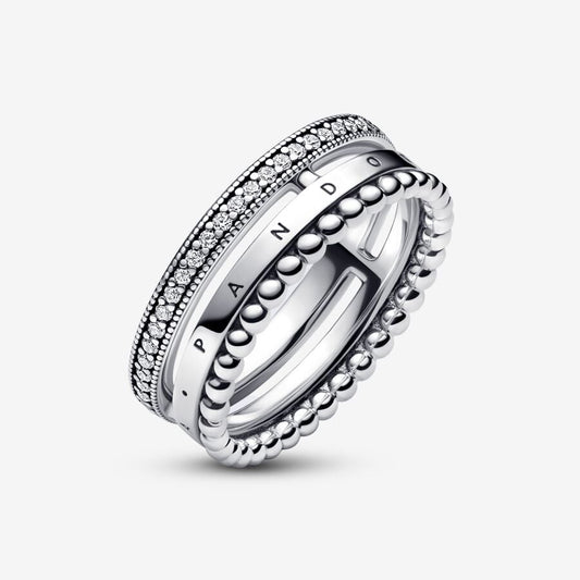 Pandora Pavé & Kralenring 192312C01 - 54