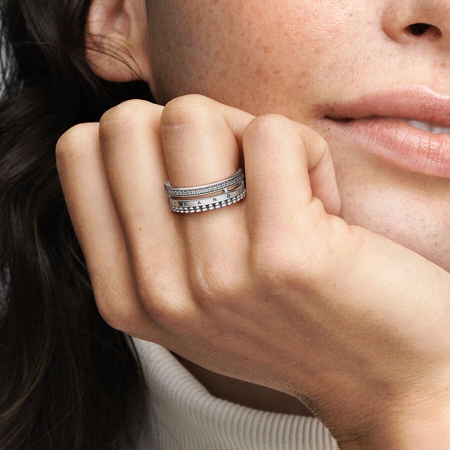 Pandora Pavé & Kralenring 192312C01 - 54