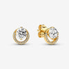 Pandora Ronde Halo Oorknoppen 261248C01