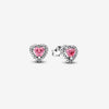 Pandora Roze Hart Oorbellen 298427C02