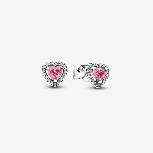 Pandora Roze Hart Oorbellen 298427C02