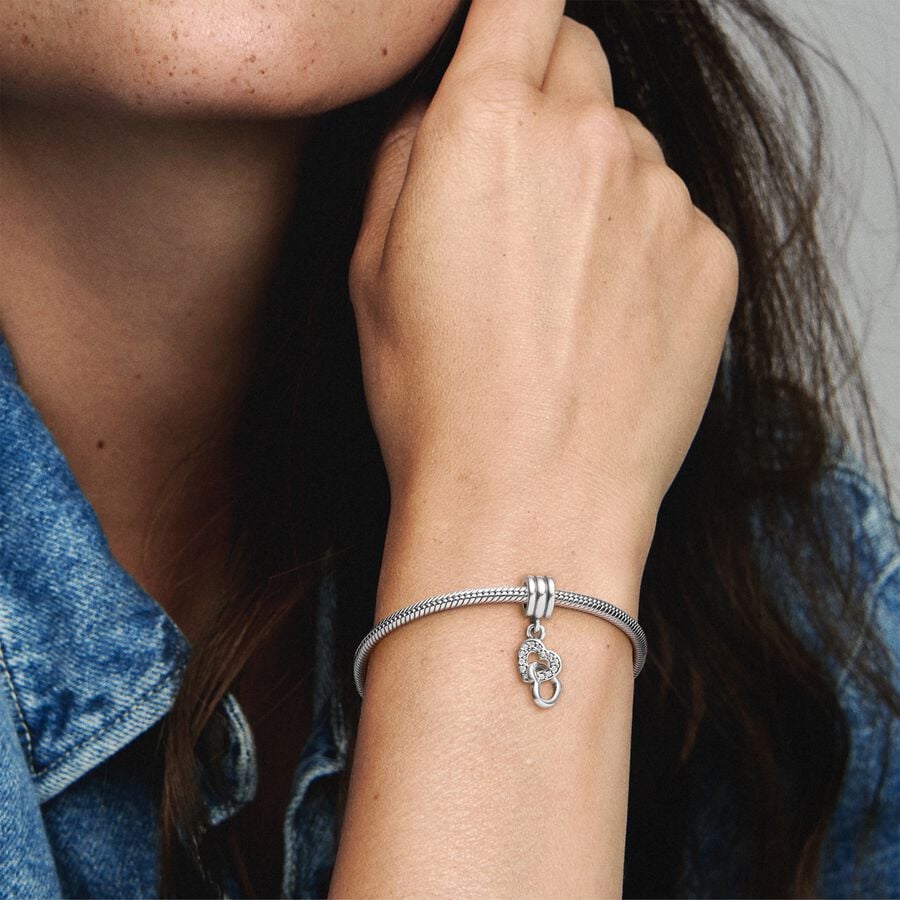 Pandora Verstrengelde Harten Hangende Bedel 791242CZ
