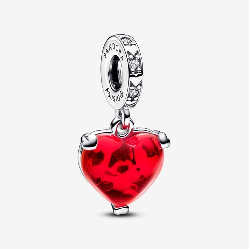 Pandora x Disney Bedel Mickey & Minnie Mouse Rood Muranoglas Hart 792522C01