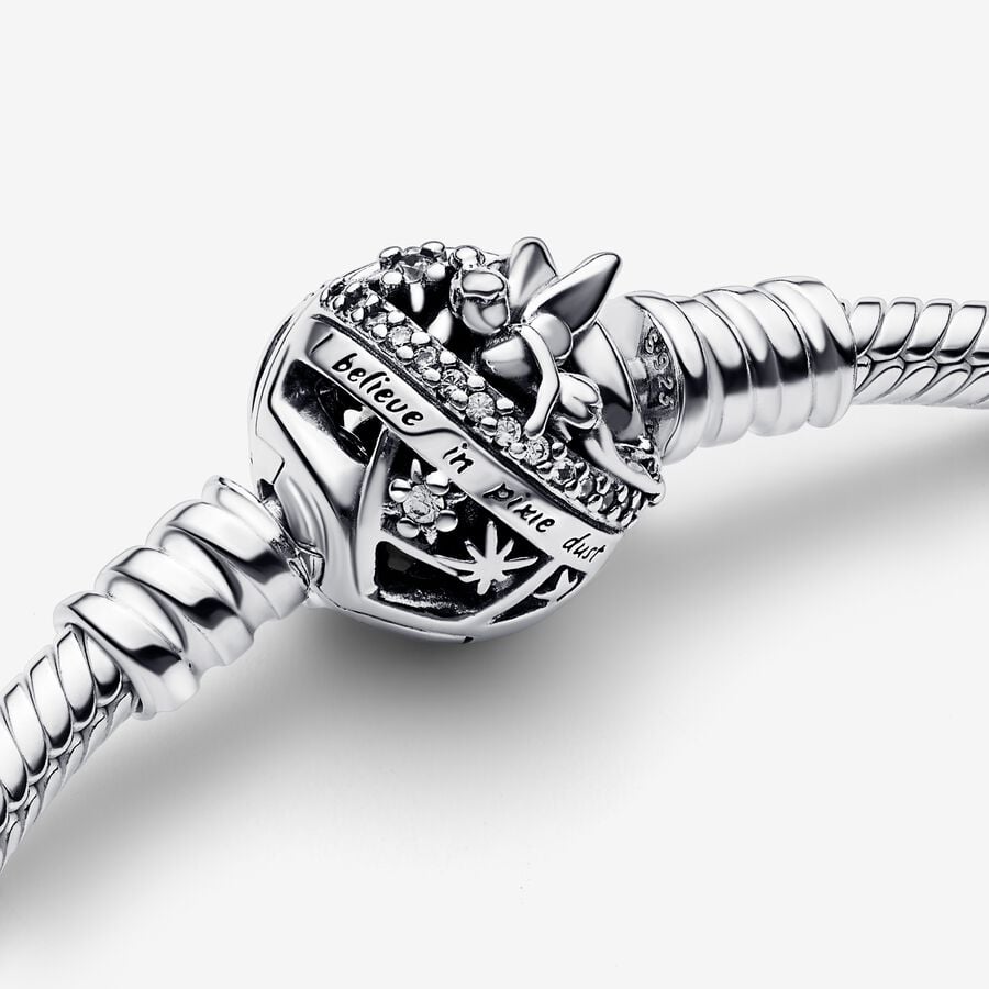 Pandora x Disney Slangenschakel Armband met Tinkelbel Sluiting 592548C01 - 19