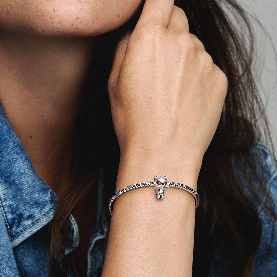 STEEZ FIRE WOLF PANDORA専用 Pandora Game of Thrones Ghost Direwolf Charm :: Game of Thrones