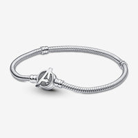 Pandora x Marvel Slangeschakel Armband met The Avengers Logo Sluiting 590784C00 - 19