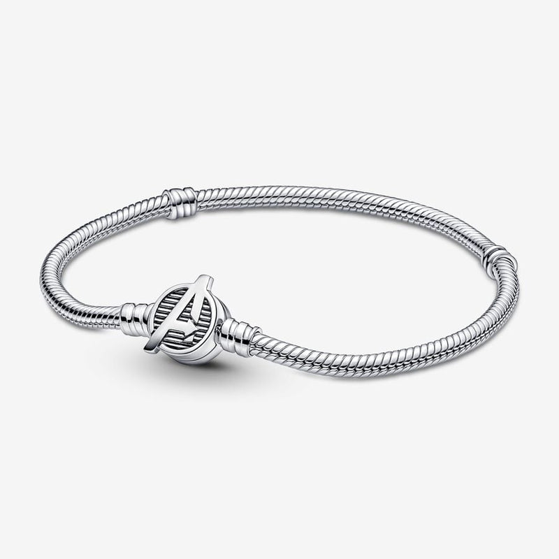 Pandora x Marvel Slangeschakel Armband met The Avengers Logo Sluiting 590784C00 - 19
