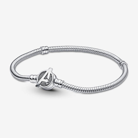 Pandora x Marvel Slangeschakel Armband met The Avengers Logo Sluiting 590784C00 - 19