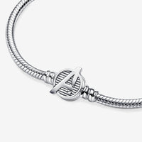 Pandora x Marvel Slangeschakel Armband met The Avengers Logo Sluiting 590784C00 - 19