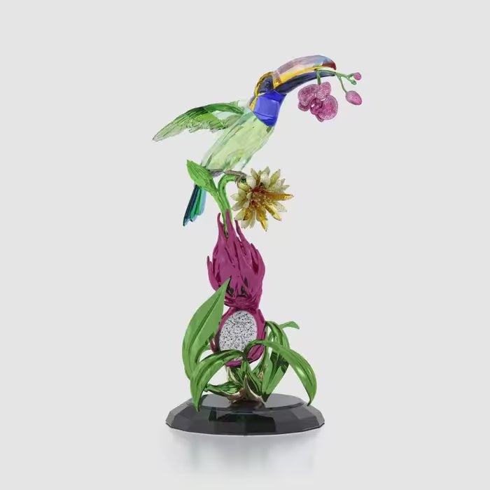 Swarovski Idyllia Totem met Toekan en Drakenvrucht Limited Edition 5688469
