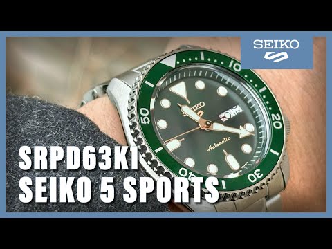 □□ セイコー SEIKO セイコー 5スポーツ 腕時計 自動巻き グリーン 