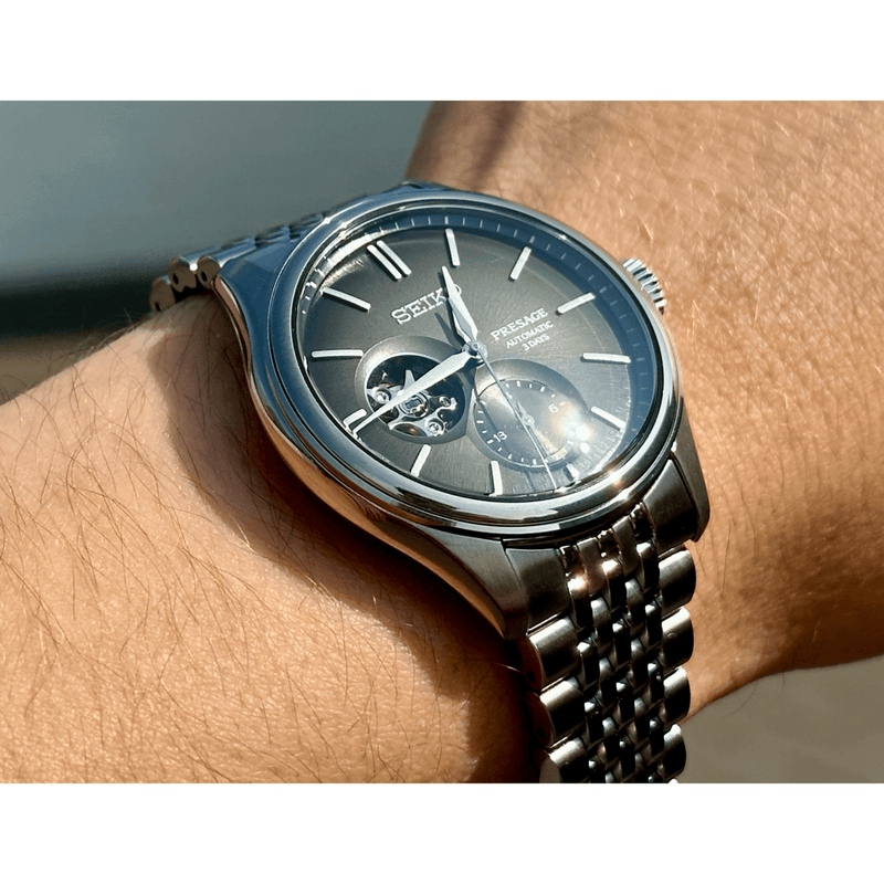 Seiko Presage Sumi - Iro Open Heart SPB471J1
