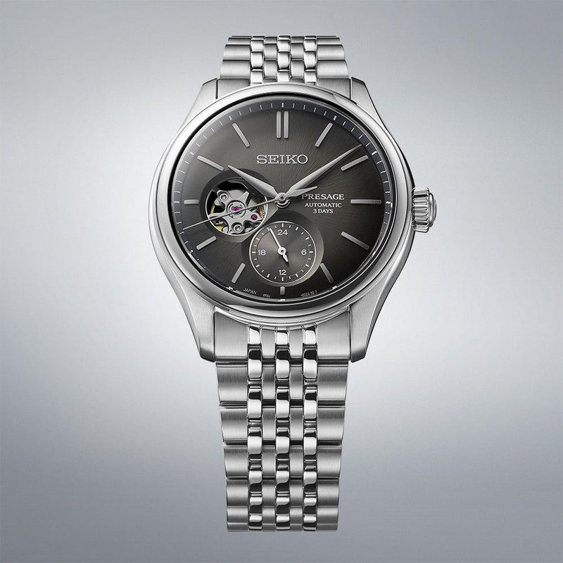 Seiko Presage Sumi - Iro Open Heart SPB471J1